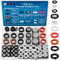 ZDBB 129 PCS Garden Hose Washers Shower Head Gaskets with Screen Filter,Silicone Rubber Washer for 3/4,1/2 Inch Water Fittings Plumbing Shower Hose Splitter Washing Machine Rv Faucet