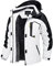 TACVASEN Dame Snowboardjacke Winter Wandern Übergangsjacke Arbeitsjacke Hiking Outdoor Jacken Gefüttert mit Kapuze und Taschen, Weiß-schwarz, XXL