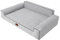 HOBBYGARDEN Hundebett Hundekissen Bett Kissen Haustierbett Hundeliegen Hundesofa Hundecouch Liegen Sofa Hundekorb Tierbett Weich, Asche, 98 x 66 cm