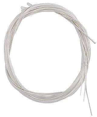 PJRYC 6 stücke Gitarrensaiten Silber Saiten Set for Klassische Klassische Gitarre 1m 1-6 e b g d a e (Color : Silver)
