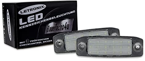 letronix SMD LED Kennzeichenbeleuchtung Module Kompatibel mit: Kona, Kona N, i40, Sonata und Ceed Typ ED mit E-Prüfzeichen