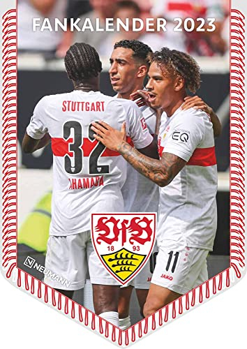 VfB Stuttgart 2023 - Bannerkalender - Fan-Kalender - Fußball-Kalender - 29,7x42 - Sport