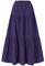 Dubute Donne Fata Grunge Gonne Lunghe Vintage Svasato Maxi Gonna Elastico In Vita Grande Orlo Gonne, Viola, M