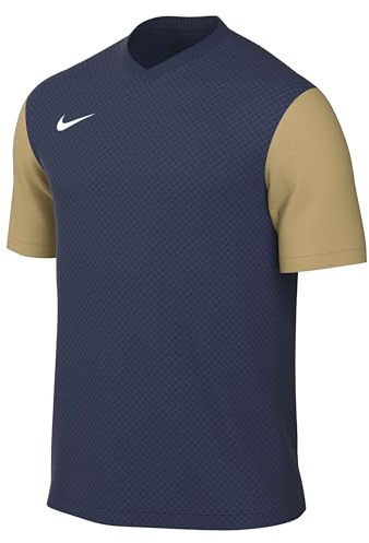 Nike DH8035-411 M NK DF Tiempo Prem II JSY SS T-Shirt Hombre Midnight Navy/Jersey Gold/White Tamaño XXL