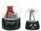 3-45-68 2 tolle Schneekugel Souvenir Ruhrpott Förderturm Kohleoptik groß und klein Reiseandenken Deutschland Mitbringsel 65mm + 45mm