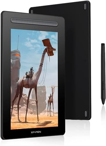 XPPen Artist 13 2 Gen. Grafiktablett, 13,3 Zoll Stift Display, 127% sRGB Farbraum, X3 Smart-Chip Stift mit 8 Schnellzugriffstasten Pen Display zum 3D-Modellieren, Zeichnen, Animation
