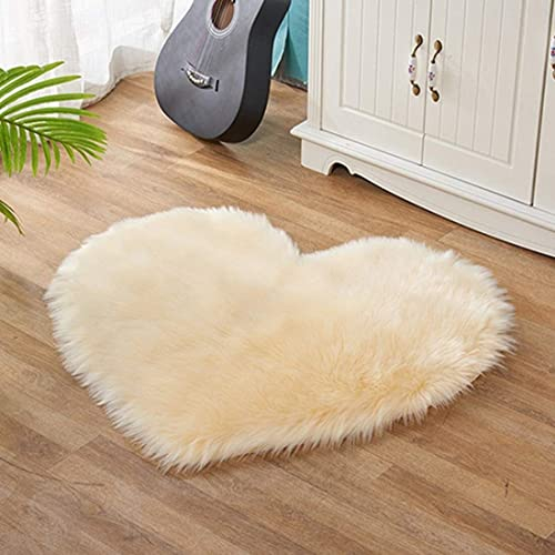 X&Z-XAOY Faux Fur Rug Superweicher Schaffell-Teppich Anti-Rutsch-Yoga-Matte Für Schlafzimmer Boden Sofa Wohnzimmer Wohnkultur (Size : 40 * 50CM)