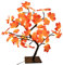 Herbst Deko Ahornblatt Baum Zweig Licht 24 LEDs 20 Zoll Warmweiß Lichterbaum USB Tisch Baumlicht,DIY Bonsai Baum Lampe Tischdekoration für Erntedankfest,Wohnzimmer,Schlafzimmer, Weihnacht Innen Deko