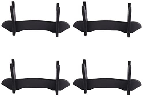 Homoyoyo 4pcs display stand fan display holder easel stand for display hand fan display base japanese hand fan stand wood folding fan display japanese folding fan stand table Wooden fine