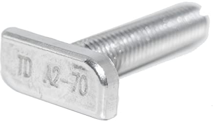 Lot de 20 vis à tête de marteau M8X60 en acier inoxydable A2 type 28/15, photovoltaïque et solaire
