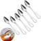 6pcs CuillèRe à Pamplemousse en Acier Inoxydable Cuillère à Dessert, Acier Inoxydable cuillère, Convient pour Apple, Kiwi, Papaye, Orange et CrèMe GlacéE (Argent)…