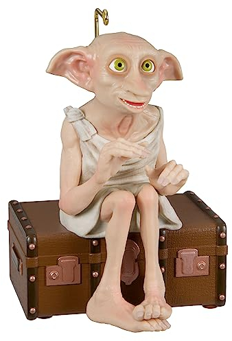 Hallmark Keepsake Christmas Ornament 2023, Harry Potter Ornament, Dobby The House-Elf with Sound and Motion, Gifts for Harry Potter Fans