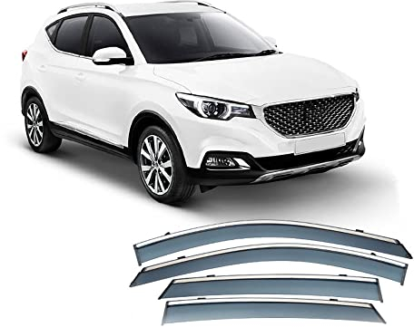 REDOVO 4 Stück Auto Windabweiser Deflektor für MG ZS/EZS MK1-ZS11 2017-2023 Autofenster Regenschutz Deflektoren Dekoration AutoZubehöR
