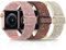 3 Pack Glitzer Armband Kompatibel mit Apple watch Armband 38mm 40mm 41mm 42mm 44mm 45mm 49mm, Nylon Geflochten Elastische Herren Damen Sport Loop Ersatzband für iWatch Series Ultra 8 7 SE 6 5 4 3 2 1