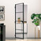 Innentür Schwarz 76x201,5 cm Hartglas & Aluminium Schlank, CIADAZ Zimmertür, Eingangstür, Innentüren, Wohnungstür, Nebeneingangstür, Terrassentür, Außentüren - Montagezubehör inbegriffen