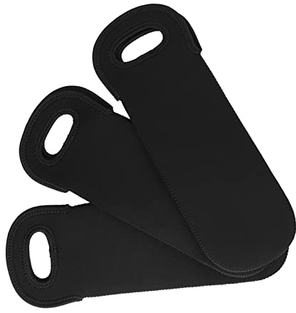 Pssopp 3pcs Wine Carrier Tote Bag, Neoprene Wine Cooler Bag Ideal for Single Red Wine Bottle Protection Keep Your 3pcs Cooler Fridge Planner Covers Undeniably Chic