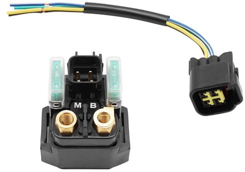Mabutingti Relais de démarreur avec connecteur compatible avec Yamaha Grizzly 700 550 Kodiak 700 (à partir de 2007), YFZ450R YFZ450X (à partir de 2009)
