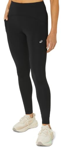 ASICS Damen Road High Waist Tight Laufbekleidung Lauftight Performance Black - Schwarz L
