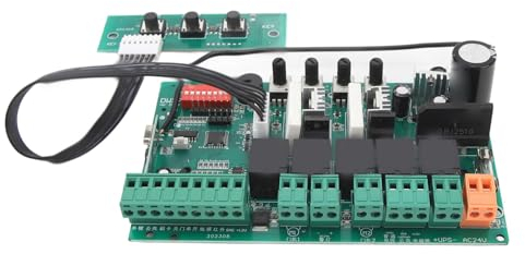 Tablero de Control del Motor de Puerta Corredera con Indicación LED Placa de Circuito del Motor de Puerta Eléctrica DC 24V para Motor de Puerta Corredera (220V)