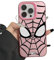 YAAYAGO Spider Man Handyhülle für iPhone 15 Hülle Cool Spider Man Telefon Hülle Für iPhone 15 14 13 12 11 Pro Max Soft Anti Fall Cartoon Cover-Für iPhone 13 Pro-Rosa