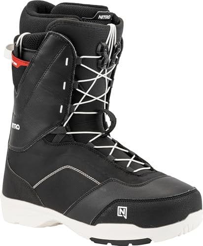 Nitro Tangent TLS Bottes de Snowboard pour Hommes, Noir, 31.5