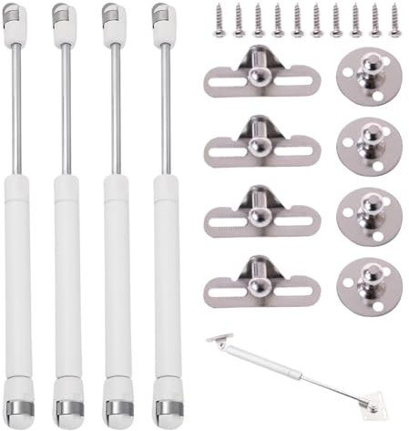 LKNBIF Pistones A Gas Muebles Cocina Amortiguador Puerta Cocina 180N/18KG Resorte de Gas Para Elevación de Puertas Paquete de 4pcs