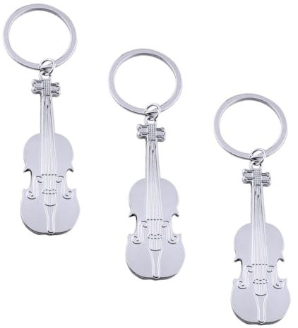 WESIEVYA Portachiavi Violino Strumento Musicale Ciondolo Chiave Apribottiglie Creativo Decorazione Per Chiavi Borsa E Oggetti Personali