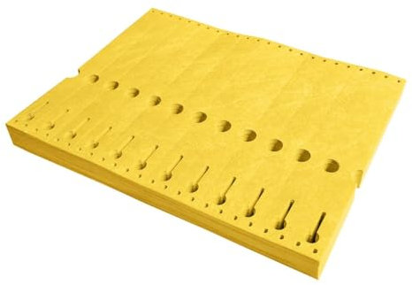 CombiCraft Tyvek Schlaufenetiketten - 220 x 25,4 mm - 1000 Stück - Gelb - 105 g/m² Tyvek - Geeignet für Matrixdrucker - Beschriftbar - Ideal für verschiedene Sektoren