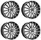 4x Carmani Felgen Alufelgen 17 Fritz 8,5x20 ET40 5x112 black polish kompatibel mit MG HS