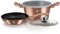 Set poêle et casserole 24 cm avec couvercles roses gold Metallic Berlinger Haus