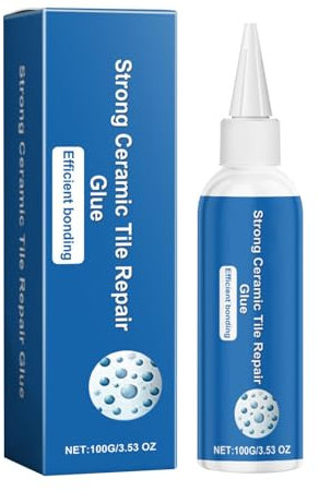 Keramik-Reparaturkleber, Fliesenkleber, Keramik-Fliesenkleber, starker Fliesenkleber, wasserfester Klebstoff, schnell trocknend, Reparatur