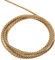 sourcing map Twisted Cord Trim, 11 Yard 2mm 3-Ply Twine Braided Rope Shiny Thread String for Craft Gift Bag Curtain Christmas Decor, Deep Gold - 10m