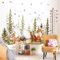 Zaxiva 2PCS Wandtattoo Waldtiere Kinder Höhe Diagramm Wandaufkleber Bär Hirsch Fuchs Baum Safari Wandsticker Kinderzimmer Babyzimmer Wohnzimmer Wanddeko