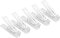 Cabilock 10pcs Multifunctional Clothing Hanger Clamp Plastic Zinc Galvanized Steel