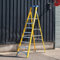 BPS Fibreglass Platform Step Ladder | 8 Steps | EN131 Professional Use | Electricians Ladder | Non-Slip Feet | Trade & DIY | Painting & Decorating