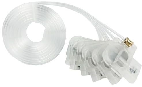 Druckertintendämpfer passend für Epson R1390 L800 L1300 L1455 L801 L1800 L810 L850 R330 L805 L201 Drucker, transparenter Tinten-Dumper Filter, Tintenschlauchleitung, 6 Farben für Drucker der L-Serie