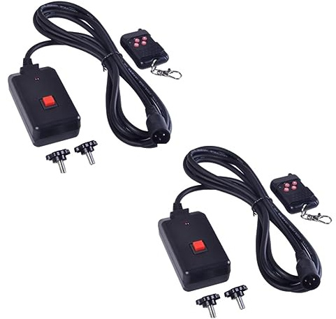 Remingtape Télécommande sans fil 2 en 1 90-240 V AC avec XLR 3 broches pour machine à fumer, DJ, éclairage de scène, atmosphère, longue durée de vie