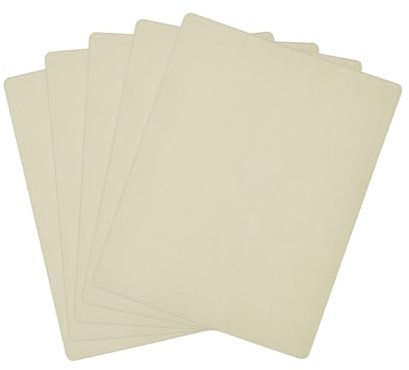 AMSLSIU Látex para práctica de cejas, Microblading en Para blanco de doble cara, hoja de buena resistencia, 1mm, entrenamiento sin tinta para cejas, suministros para el hogar, 5 piezas