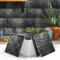 12pcs Black Tile Stickers，Victorian Moroccan Mosaic Style Tile Stickers Transfers Cover for 6x6 15 x 15cm Tile Kitchen Bathroom Stick On Wall Peel and Stick Tile Decals