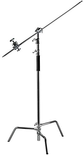 Bresser BR-C24 Profi C-Stand Galgenstativ aus Aluminium mit Luftfederung, 3 Segmenten und Einer Tragkraft von 8 kg, F002042