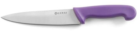 HENDI Kochmesser, Küchenmesser, Messer, HACCP, Geschirrspülmaschinengeeignet, antiallergen, Klingte: 180mm, Länge 320mm, Edelstahl, Polypropylen, violett