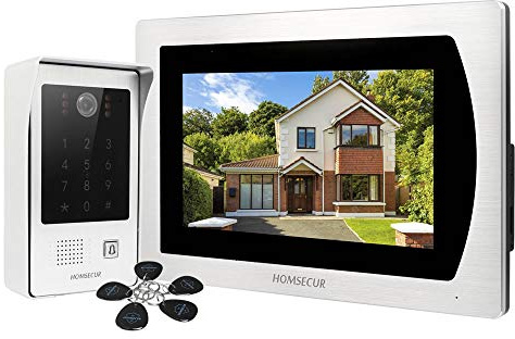 HOMSECUR 7'' Video Home Intercom with Password RFID Access & Door Release Button (HDK Series BM717-BC091)