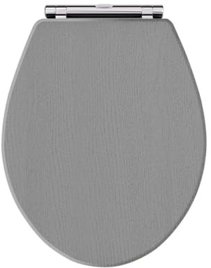 Old London LOS299 Richmond | Traditional Bathroom Soft Close Top Fix Toilet Seat, 60mm x 373mm x 460mm, Storm Grey