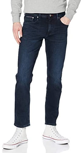Tommy Hilfiger Jean Homme Core Slim Bleecker Stretch, Bleu (Iowa Blueblack), 31W / 30L