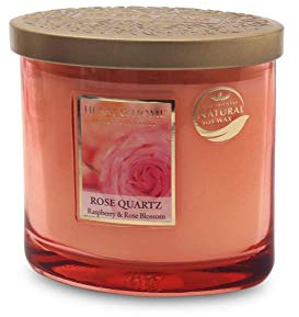 Heart & Home Twin Wick Candle - Rose Quartz