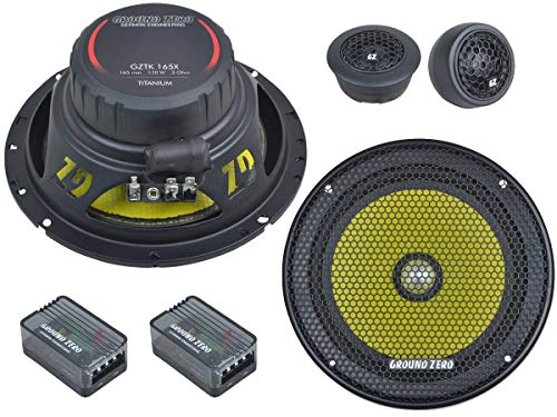 Ground Zero Lautsprecher GZTC 165.2X 300W 165mm 2 Wege Kompo passend für VW Volkswagen T5 Transporter 2003-2015 Türen vorne
