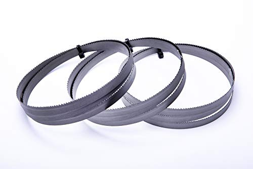 Encut Lot de 3 lames de scie à ruban haute performance 1638 x 13 x 0,65 mm, 10-14 dents par pZ bimétallique M42 pour par exemple Optimum, Holzmann, Epple, Bernardo