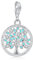 LaMenars Family Tree Fermoir 925 Charms En Argent pour Femmes Pendentif En Forme De Coeur Convient Pour Bracelets et Colliers Anniversaire Cadeau De Fête Des Mères