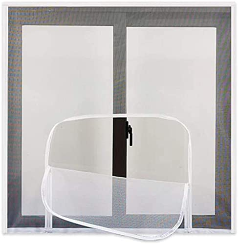 Katzenschutznetz für Haustiere, Katzenschutz, Fensternetz mit Reißverschluss, selbstklebendes Fenstergitter, reißfest, ohne Bohren, waschbar