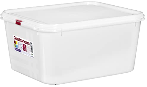 COM-FORT HOUSE - Tartera rectangular para comida reutilizable con tapa, apto para microondas, lavavajillas y congelador. Medidas: 324x265x150 10L, Pakc de 6 unidades